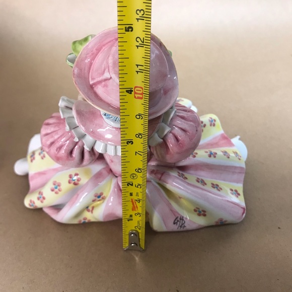 Rare  Made in Italy for Gump's Fine Porcelain Pierrot Girl Clown with Kitty - Picture 8 of 9